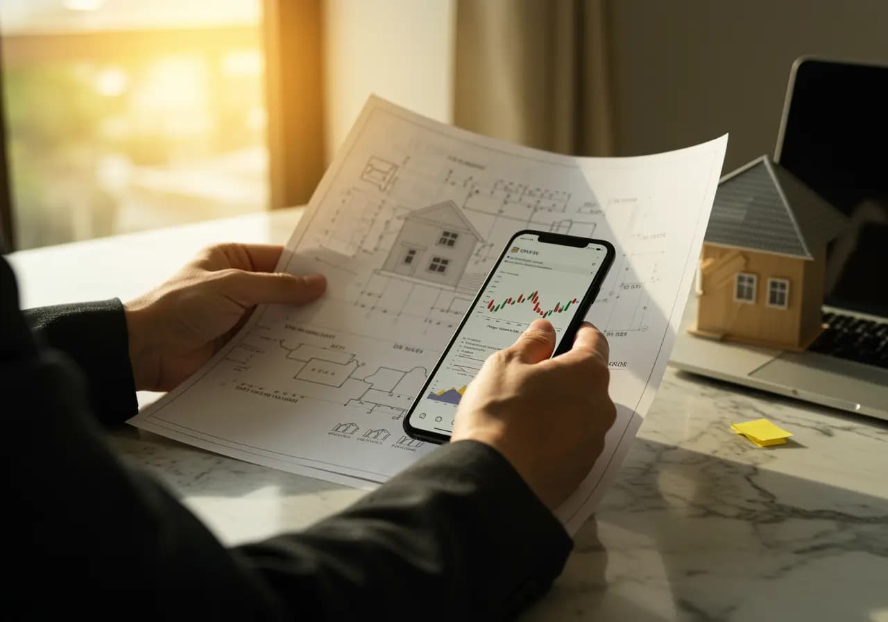 Real estate investor reviewing broker options